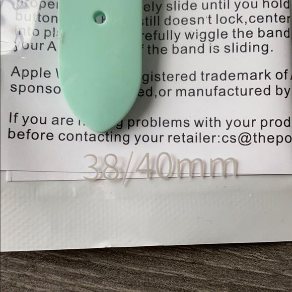 Apple Watch Mint Silicone Band NEW - Picture 2 of 4